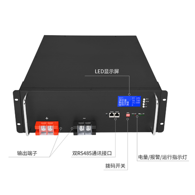 tiefe Zyklen 48V 50AH ordnen eine Server-Gestell-Batterie des Lithium-Lifepo4 für Energie-Speicher